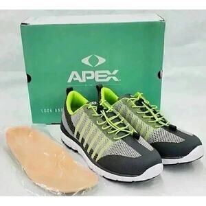 Apex A7200M Men's Athletic Shoe NIB Sz 14 Excellent Lime Knit Lace Up